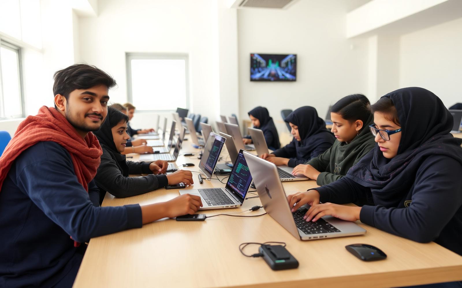 Students learning modern tech skills at ACD
